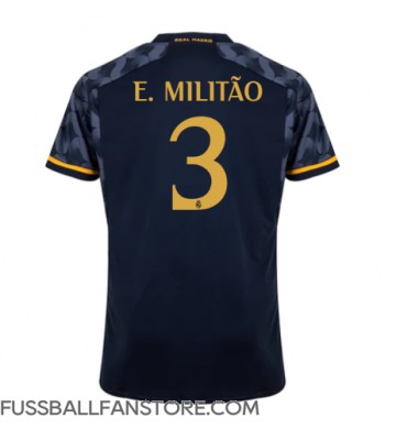Real Madrid Eder Militao #3 Replik Auswärtstrikot 2023-24 Kurzarm